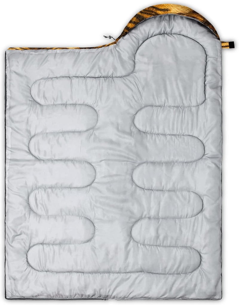 QOOMO Camping Sleeping Bags,3 Season Warm & Cool Weather,Lightweight,Waterproof Sleeping Bags for Adults & Kids,Traveling,and Outdoors,Camping Gear Equipment - Image 3